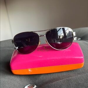 Kate Spade Black Aviator Sunglasses